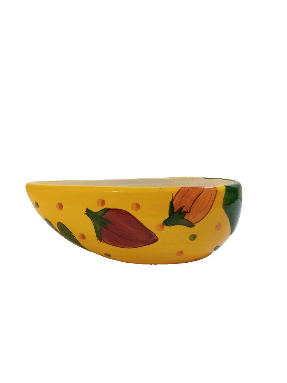 Giftco Vintage Serving Salsa Dish Bowl Spicy Boho Aesthetic Chili Pepper Shape